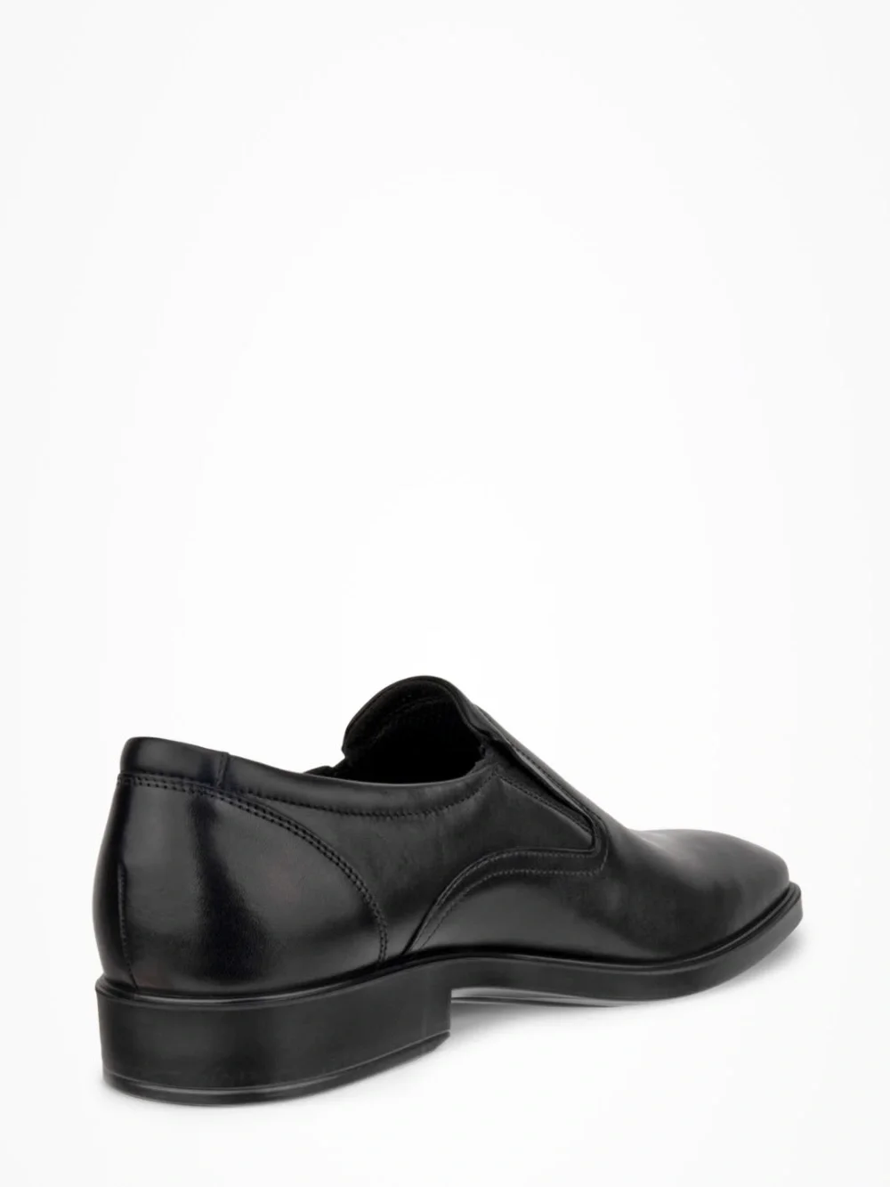 NEW ECCO Metropole Milan Men Leather Slip-On Derby Shoe Black Sz 43 EU /9-9.5 US